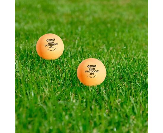 М'ячик для настільного теніса Gewo AWR Outdoor 40+ orange 6шт (96614200) (931308), зображення 3 М'ячик для настільного теніса Gewo AWR Outdoor 40+ orange 6шт (96614200) (931308), зображення 3