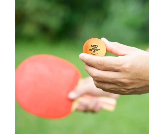 М'ячик для настільного теніса Gewo AWR Outdoor 40+ orange 6шт (96614200) (931308), зображення 5 М'ячик для настільного теніса Gewo AWR Outdoor 40+ orange 6шт (96614200) (931308), зображення 5