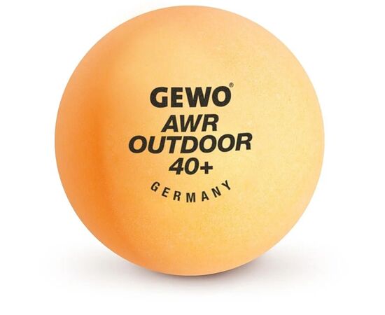 Мячик для настольного тенниса Gewo AWR Outdoor 40+ orange 6шт (96614200) (931308)