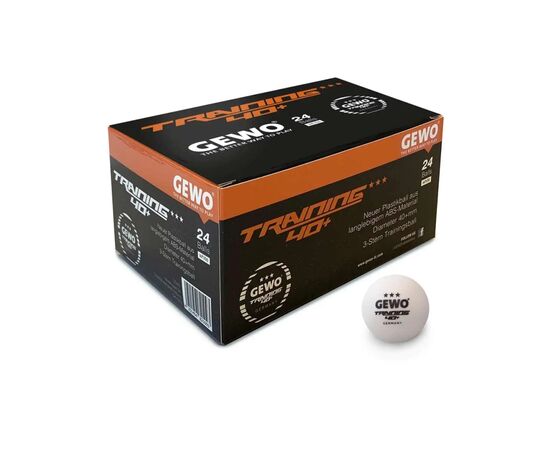 М'ячик для настільного теніса Gewo Trainingsball 40+ 24 шт (85921200) (931292), зображення 2 М'ячик для настільного теніса Gewo Trainingsball 40+ 24 шт (85921200) (931292), зображення 2
