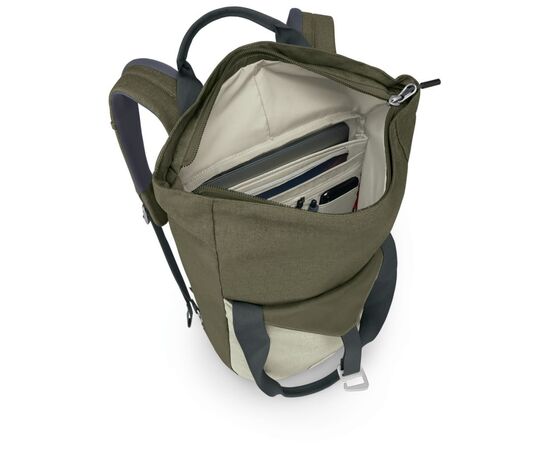 Рюкзак туристичний Osprey Arcane Tote Pack earl grey/sandy grey heather - O/S - сірий/бежевий (009.001.0209), зображення 3 Рюкзак туристичний Osprey Arcane Tote Pack earl grey/sandy grey heather - O/S - сірий/бежевий (009.001.0209), зображення 3