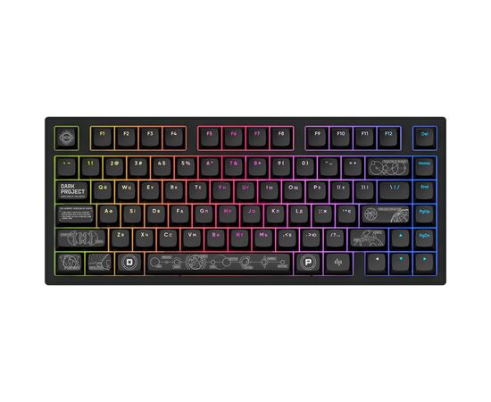 Клавиатура Dark Project ALU81 Terra Nova PBT RGB Mech G3MS Moonstone Black (DPKB_NOVA_81_ANSI_BLACK_UA), изображение 4 Клавиатура Dark Project ALU81 Terra Nova PBT RGB Mech G3MS Moonstone Black (DPKB_NOVA_81_ANSI_BLACK_UA), изображение 4
