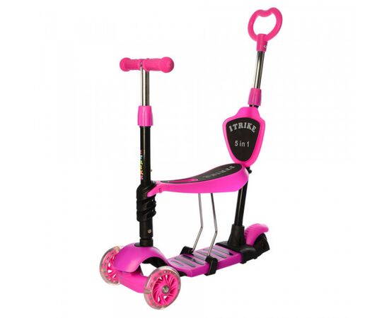 Самокат iTrike Maxi JR 5 в 1 pink (JR 3-026-P pink)