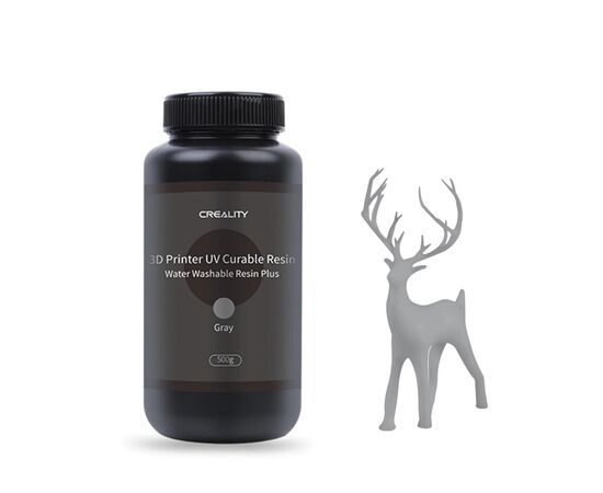 Фотополимерная смола Creality Resin, Water Washable Plus 500г, gray (3302010045)