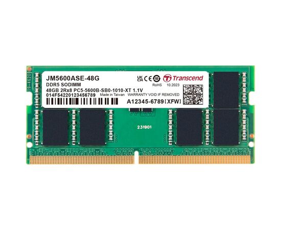 Модуль памяти для ноутбука SoDIMM DDR5 48GB 5600 MHz Transcend (JM5600ASE-48G)