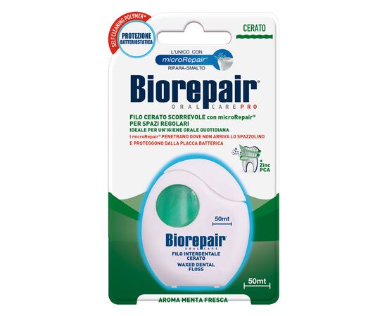Зубная нить Biorepair Ежедневная защита с гидроксиапатитом 50 м (8017331038826)