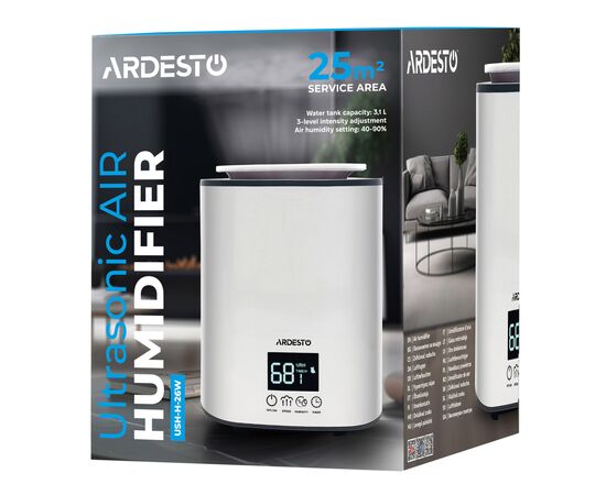 Увлажнитель воздуха Ardesto USH-H-26W, изображение 8 Увлажнитель воздуха Ardesto USH-H-26W, изображение 8