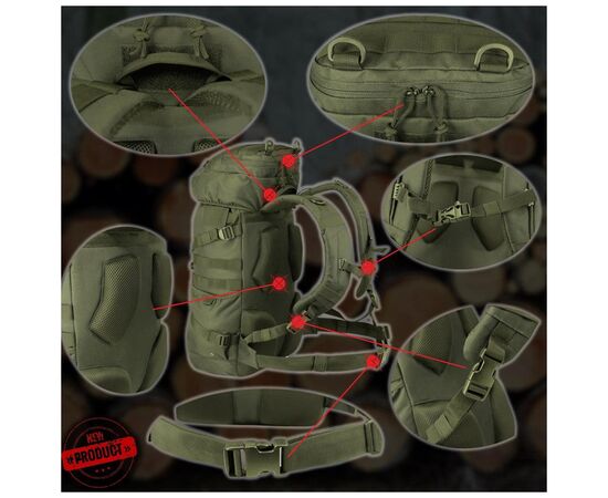 Рюкзак туристический Camo Crux 30L mtc (029.002.0011), изображение 5 Рюкзак туристический Camo Crux 30L mtc (029.002.0011), изображение 5