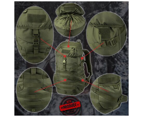 Рюкзак туристический Camo Crux 30L mtc (029.002.0011), изображение 6 Рюкзак туристический Camo Crux 30L mtc (029.002.0011), изображение 6