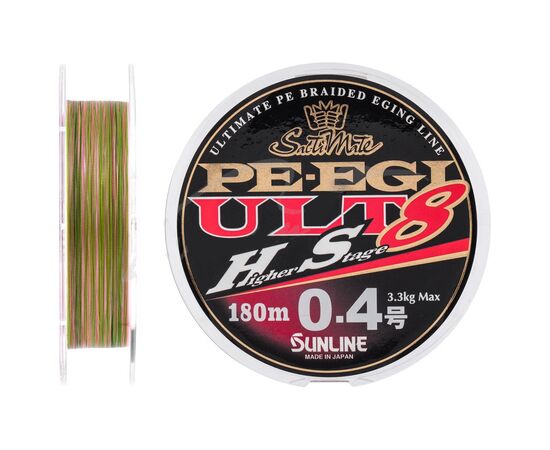 Шнур Sunline PE EGI ULT HS8 180m #0.4/0.104mm 3.3kg (1658.07.33)