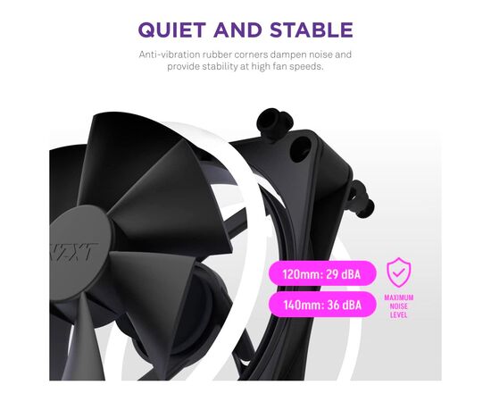 Кулер для корпуса NZXT F120RGB Duo - 120mm Dual- (RF-D12SF-B1), изображение 9 Кулер для корпуса NZXT F120RGB Duo - 120mm Dual- (RF-D12SF-B1), изображение 9