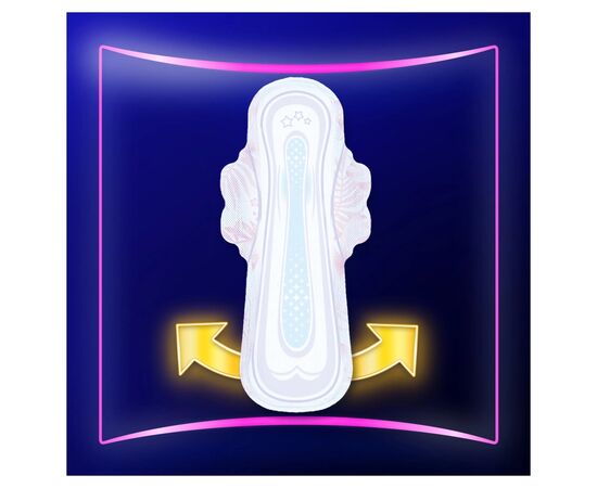 Гигиенические прокладки Always Ultimate Night Розмір 6 8 шт. (8700216213905), изображение 4 Гигиенические прокладки Always Ultimate Night Розмір 6 8 шт. (8700216213905), изображение 4