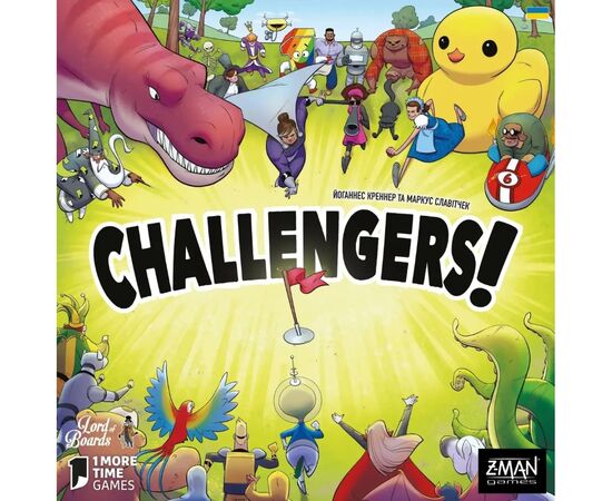 Настольная игра Lord of Boards Challengers! Украинское издание (Challengers!) (укр.) (LOB2308UA), изображение 4 Настольная игра Lord of Boards Challengers! Украинское издание (Challengers!) (укр.) (LOB2308UA), изображение 4