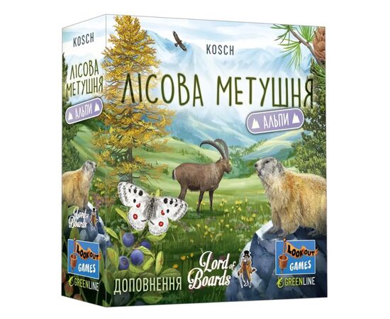 Настольная игра Lord of Boards Лесная суета. Альпы (Forest Shuffle: Alpine Expansion) (укр.) дополнение (LOB2405UA)