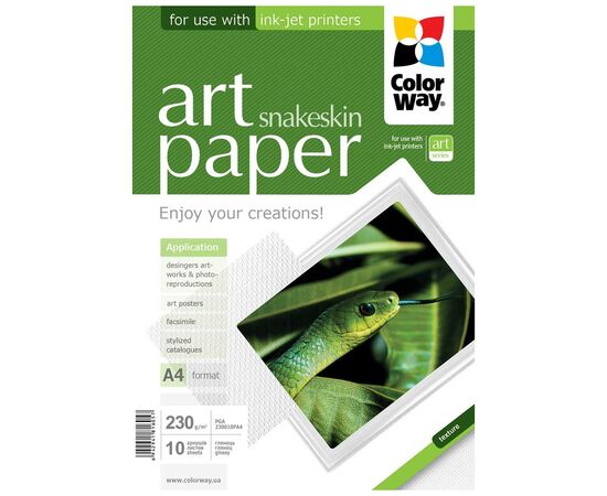 Фотобумага ColorWay A4 ART (ПГА230-10) 230г, 10ст (PGA230010PA4_OEM)