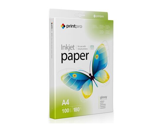 Фотобумага ColorWay A4 180г Glossy 100ст (PGE180100A4_OEM)
