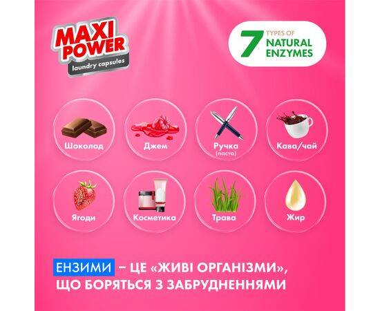 Капсулы для стирки Maxi Power Flower Wind 11 шт. (4823098414988), изображение 3 Капсулы для стирки Maxi Power Flower Wind 11 шт. (4823098414988), изображение 3