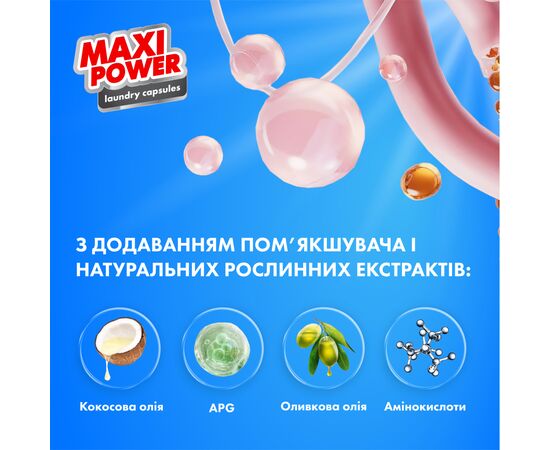 Капсулы для стирки Maxi Power Freshness 11 шт. (4823098414964), изображение 4 Капсулы для стирки Maxi Power Freshness 11 шт. (4823098414964), изображение 4