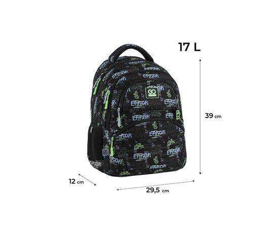 Рюкзак школьный GoPack Education 175M-7 Error (GO25-175M-7), изображение 2 Рюкзак школьный GoPack Education 175M-7 Error (GO25-175M-7), изображение 2