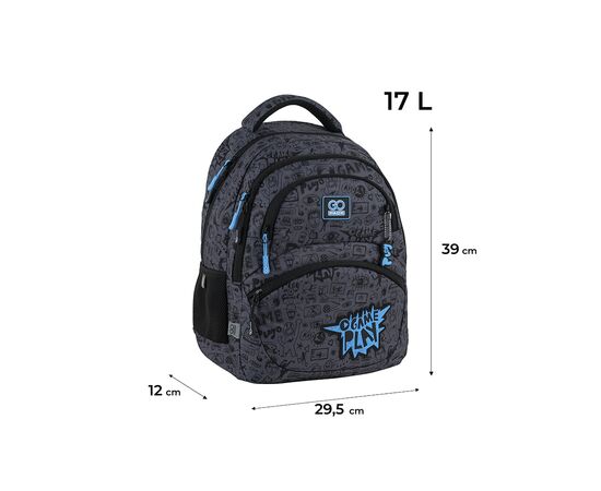 Рюкзак школьный GoPack Education 175M-8 Cool Gamer (GO25-175M-8), изображение 2 Рюкзак школьный GoPack Education 175M-8 Cool Gamer (GO25-175M-8), изображение 2