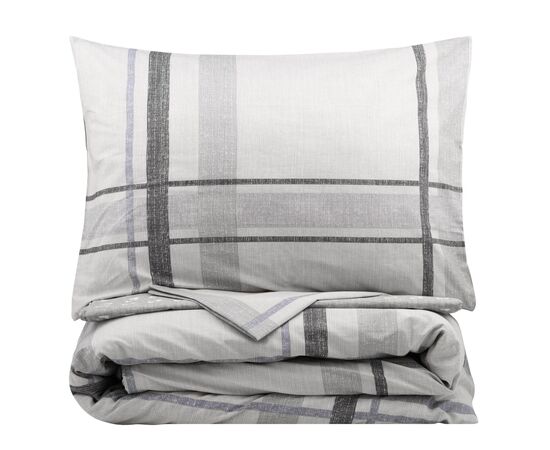 Постельное белье Ardesto Gloria сатин клетка, тауп евро 200х220 (ART2022CG), изображение 3