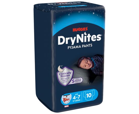 Подгузник Huggies DryNites для мальчиков 4-7 лет 10 шт (5029053527574)