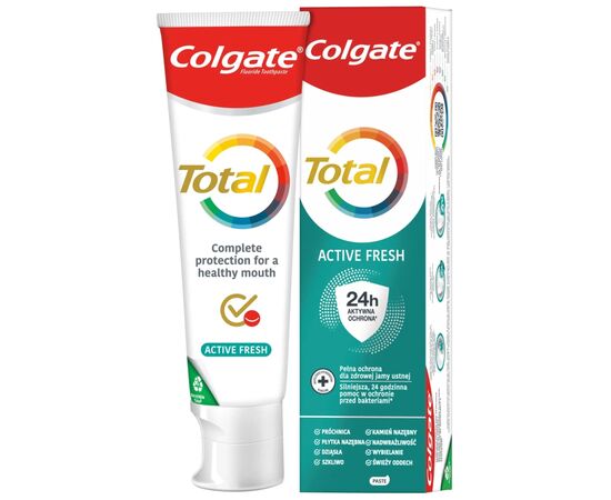 Зубная паста Colgate Total Active Fresh 125 мл (8714789710624), изображение 2 Зубная паста Colgate Total Active Fresh 125 мл (8714789710624), изображение 2