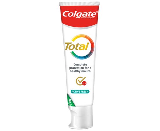 Зубная паста Colgate Total Active Fresh 125 мл (8714789710624), изображение 3 Зубная паста Colgate Total Active Fresh 125 мл (8714789710624), изображение 3