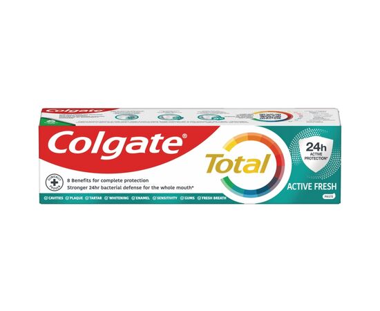 Зубная паста Colgate Total Active Fresh 125 мл (8714789710624), изображение 4 Зубная паста Colgate Total Active Fresh 125 мл (8714789710624), изображение 4
