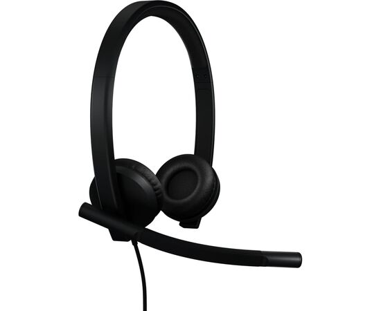 Наушники Logitech H570e Corded for Business Stereo Teams USB-C Black (981-001431), изображение 2 Наушники Logitech H570e Corded for Business Stereo Teams USB-C Black (981-001431), изображение 2
