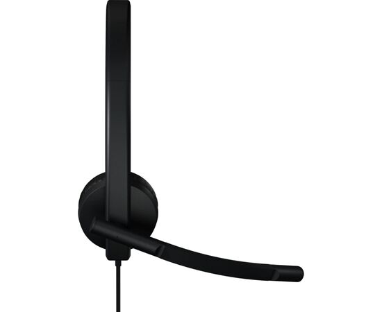 Наушники Logitech H570e Corded for Business Stereo Teams USB-C Black (981-001431), изображение 3 Наушники Logitech H570e Corded for Business Stereo Teams USB-C Black (981-001431), изображение 3