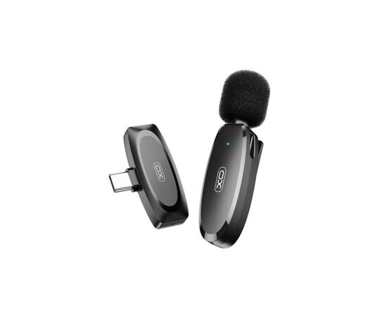 Мікрофон XO MKF08A з придушенням шуму Type-C Black (XO-MKF08A-TC), зображення 2 Мікрофон XO MKF08A з придушенням шуму Type-C Black (XO-MKF08A-TC), зображення 2