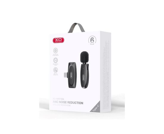 Мікрофон XO MKF08A з придушенням шуму Type-C Black (XO-MKF08A-TC), зображення 3 Мікрофон XO MKF08A з придушенням шуму Type-C Black (XO-MKF08A-TC), зображення 3