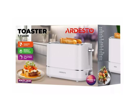 Тостер Ardesto T-F450W, изображение 5 Тостер Ardesto T-F450W, изображение 5