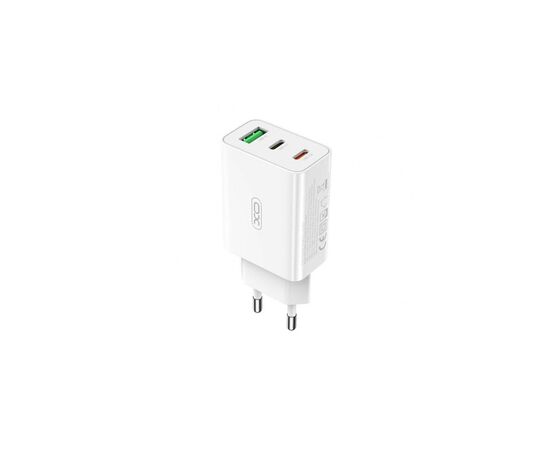 Зарядний пристрій XO L101 PD + QC3.0 (1USB/2Type-C/20W) + USB - MicroUSB White (XO-L101-WH), зображення 2 Зарядний пристрій XO L101 PD + QC3.0 (1USB/2Type-C/20W) + USB - MicroUSB White (XO-L101-WH), зображення 2