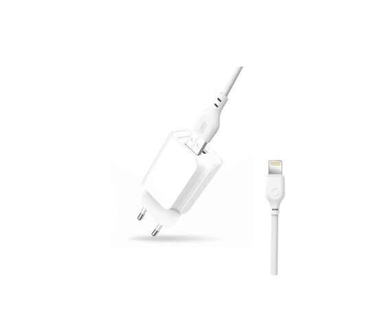 Зарядное устройство XO L35D 2USB / 2.1А + Lightning white (XO-L35-LGHT), изображение 2 Зарядное устройство XO L35D 2USB / 2.1А + Lightning white (XO-L35-LGHT), изображение 2