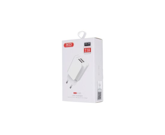Зарядное устройство XO L35D 2USB / 2.1А + Lightning white (XO-L35-LGHT), изображение 4 Зарядное устройство XO L35D 2USB / 2.1А + Lightning white (XO-L35-LGHT), изображение 4