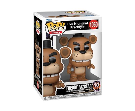 Фигурка Funko Pop серии 5 ночей у Фредди: 10 лет - Фредди (87116), изображение 2 Фигурка Funko Pop серии 5 ночей у Фредди: 10 лет - Фредди (87116), изображение 2
