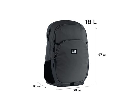 Рюкзак школьный GoPack Education Teens 185 темно-сірий (GO25-185L-1), изображение 2 Рюкзак школьный GoPack Education Teens 185 темно-сірий (GO25-185L-1), изображение 2