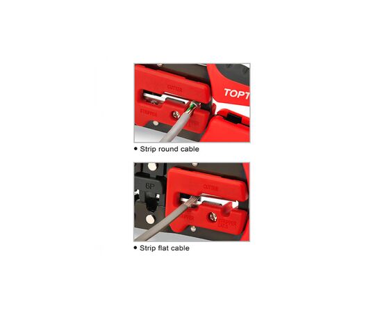 Інструмент Toptul для обжиму RJ11/RJ12/RJ45 (DKAC2420), зображення 2 Інструмент Toptul для обжиму RJ11/RJ12/RJ45 (DKAC2420), зображення 2