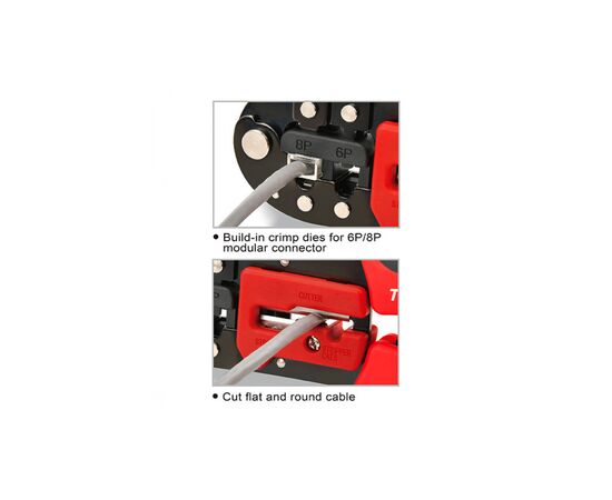 Інструмент Toptul для обжиму RJ11/RJ12/RJ45 (DKAC2420), зображення 3 Інструмент Toptul для обжиму RJ11/RJ12/RJ45 (DKAC2420), зображення 3