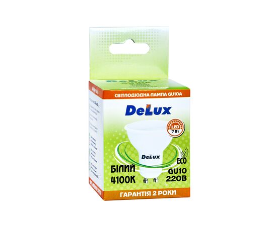 Лампочка Delux GU10A 7Вт 4100K 220В GU10 (90020565), изображение 2 Лампочка Delux GU10A 7Вт 4100K 220В GU10 (90020565), изображение 2