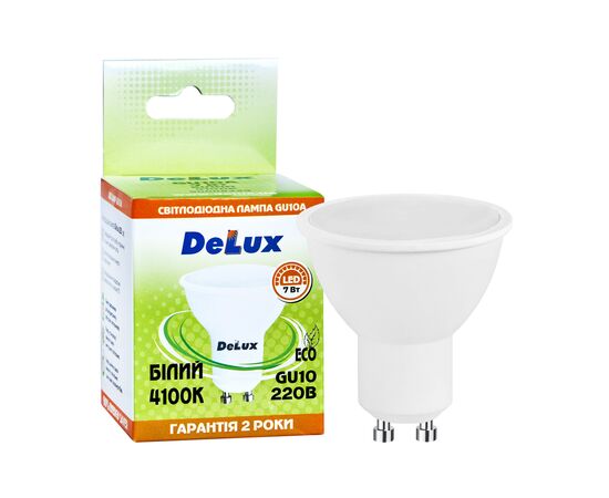Лампочка Delux GU10A 7Вт 4100K 220В GU10 (90020565), изображение 3 Лампочка Delux GU10A 7Вт 4100K 220В GU10 (90020565), изображение 3