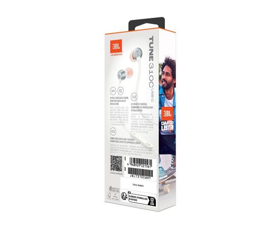 Наушники JBL Tune 310C USB-C White (JBLT310CWHT), изображение 10 Наушники JBL Tune 310C USB-C White (JBLT310CWHT), изображение 10
