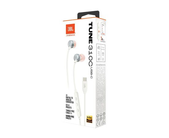 Наушники JBL Tune 310C USB-C White (JBLT310CWHT), изображение 9 Наушники JBL Tune 310C USB-C White (JBLT310CWHT), изображение 9