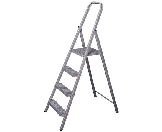 Лестница Eurogold сварная 4-х ступенчатая GREY, 156х49х9см, Арт.214 (ЕГ-214 GREY)