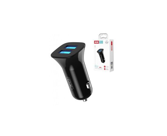 Зарядний пристрій XO CC31 2.4A/2 USB Black (XO-СC31-BK)
