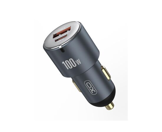 Зарядний пристрій XO CC47 1 USB 65W + 1 Type-C PD 35W (100W) Black (XO-CC47-BK), зображення 3 Зарядний пристрій XO CC47 1 USB 65W + 1 Type-C PD 35W (100W) Black (XO-CC47-BK), зображення 3