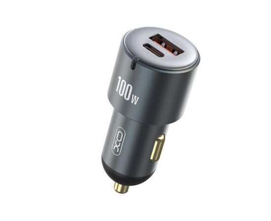 Зарядний пристрій XO CC47 1 USB 65W + 1 Type-C PD 35W (100W) Black (XO-CC47-BK)