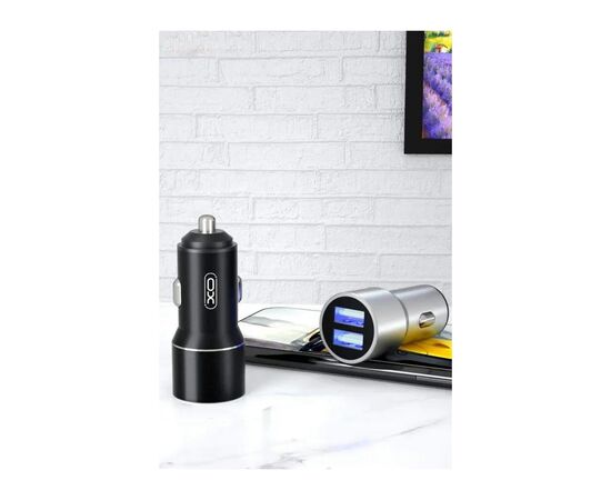 Зарядное устройство XO TZ09 2.4A/2 USB + cable lightning Black (XO-TZ09L-BK), изображение 3 Зарядное устройство XO TZ09 2.4A/2 USB + cable lightning Black (XO-TZ09L-BK), изображение 3